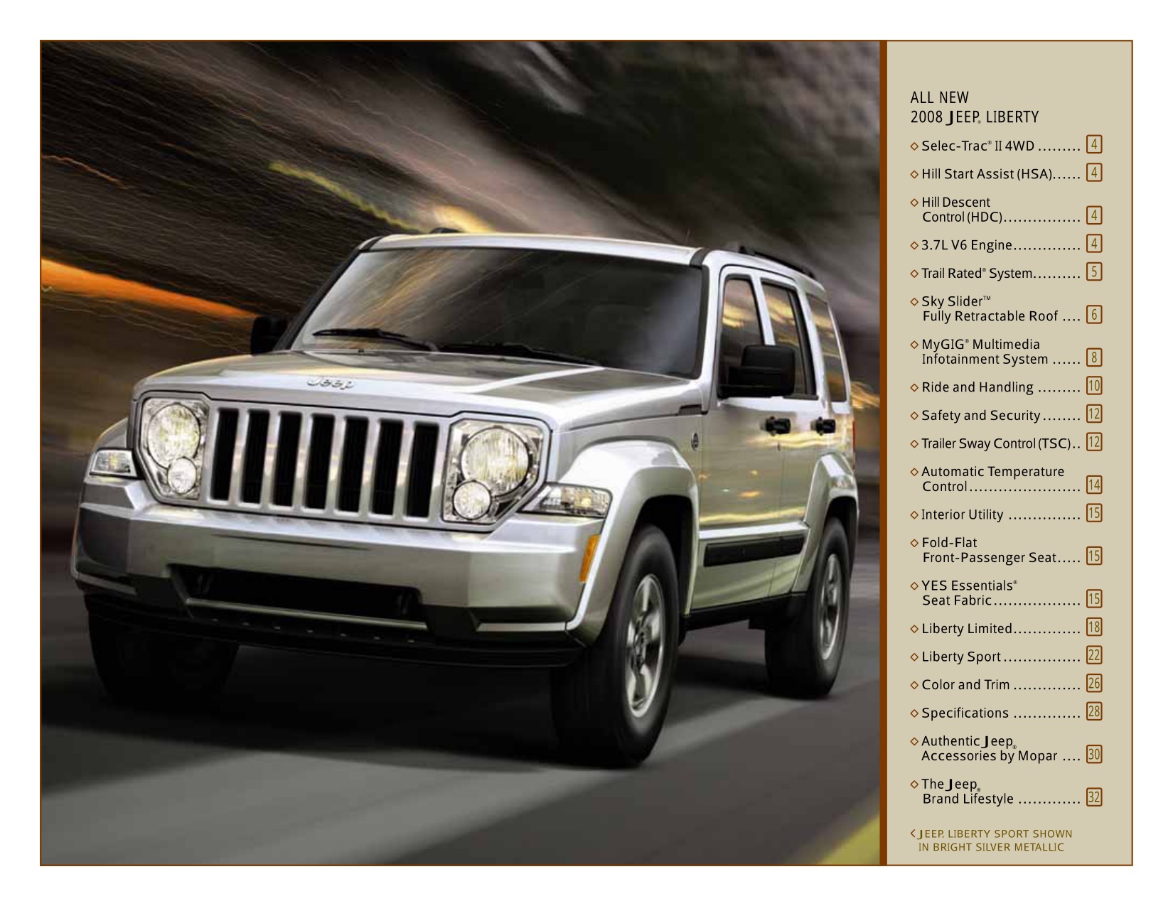 2008 Jeep Liberty Brochure Page 23